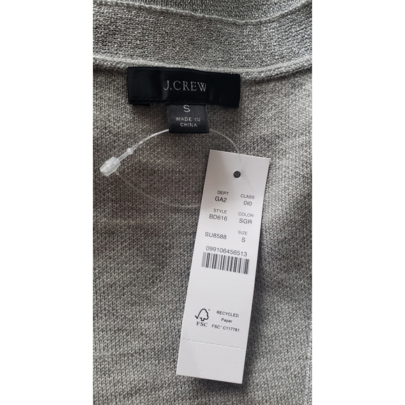 14. J.Crew Merino wool metallic cropped cardigan sweater - Picture 8 of 8